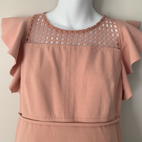 SOLD Motherhood Maternity Blush Pink Dress - Picture 3 of 8